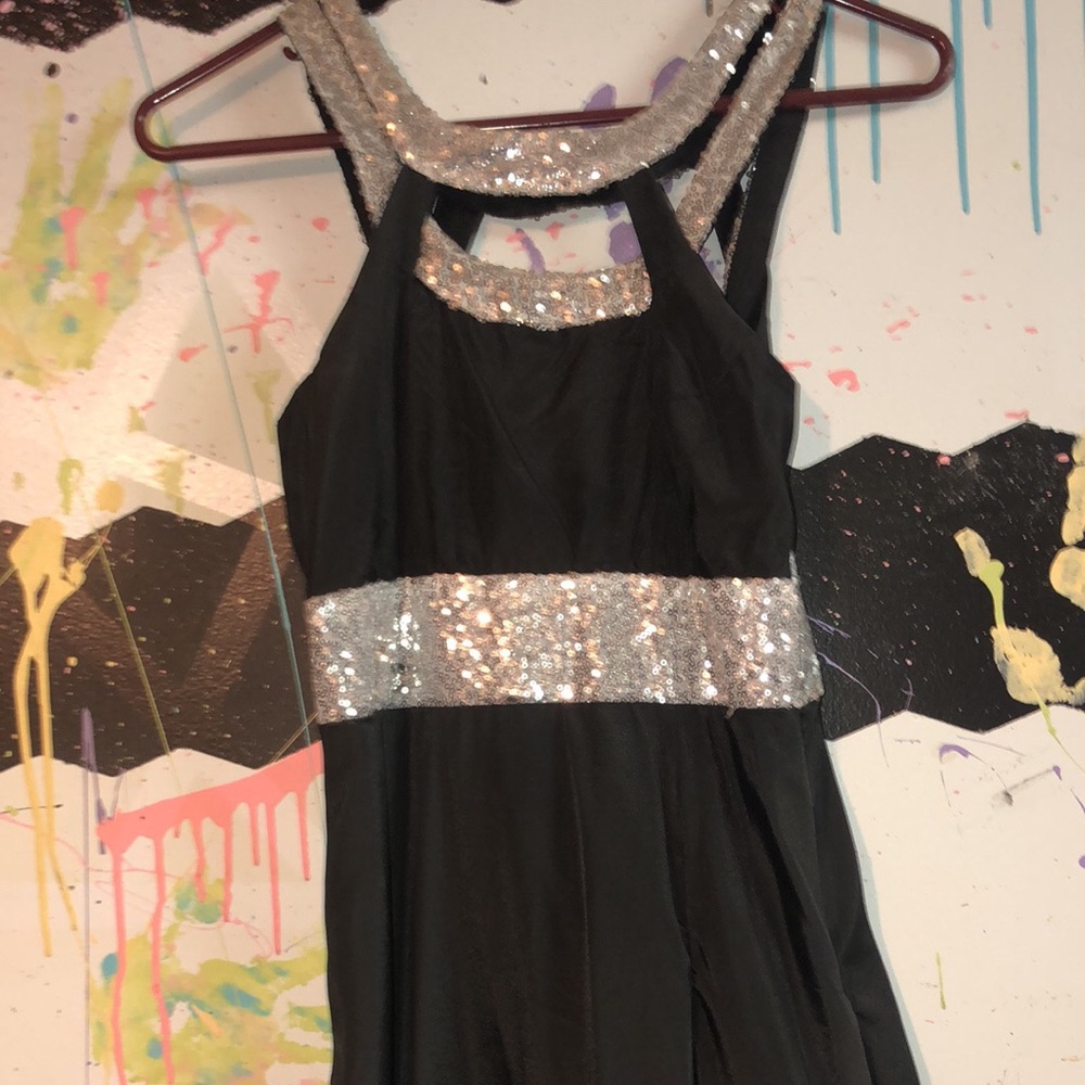 Black Sequin Prom Dress - Picture 1 of 3